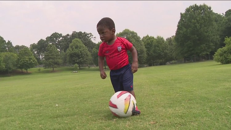 Meet Starboyy the not yet two year old metro Atlanta soccer phenom