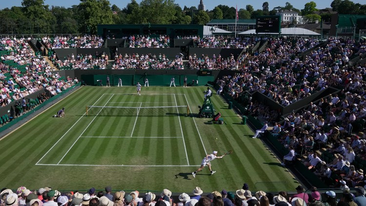 Tennis fans applaud and chuckle as umpire gives most Wimbledon warning