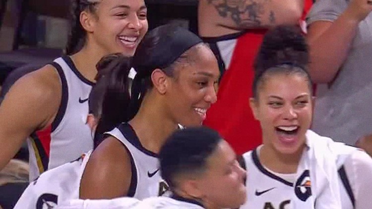 Aja Wilson has a career night in Atlanta