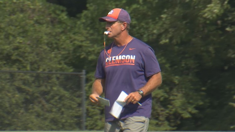 Clemson begins the preseason practice with a Monday night opener on the horizon