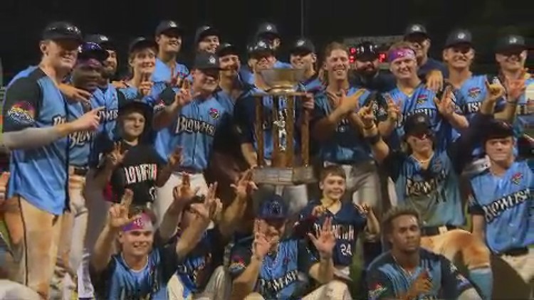 The Lexington County Blowfish win the Coastal Plain League Championship