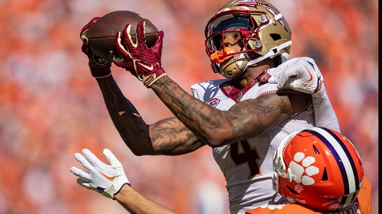 No 4 Florida State snaps 7 game losing streak against Clemson with 31 24 victory behind Jordan Travis