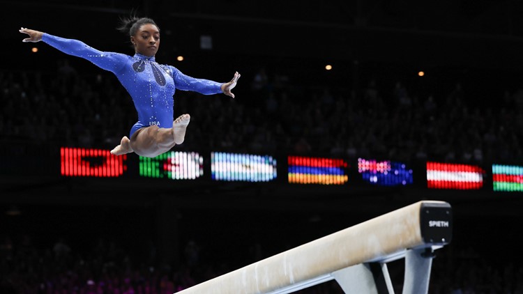 Simone Biles wins 6th all around title at worlds to become most decorated gymnast in history