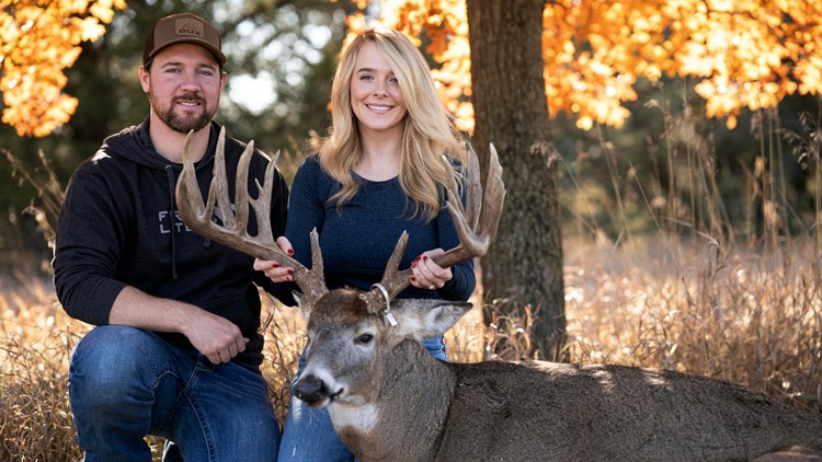 Nebraska woman kills huge buck on hunting trip then gets marriage proposal