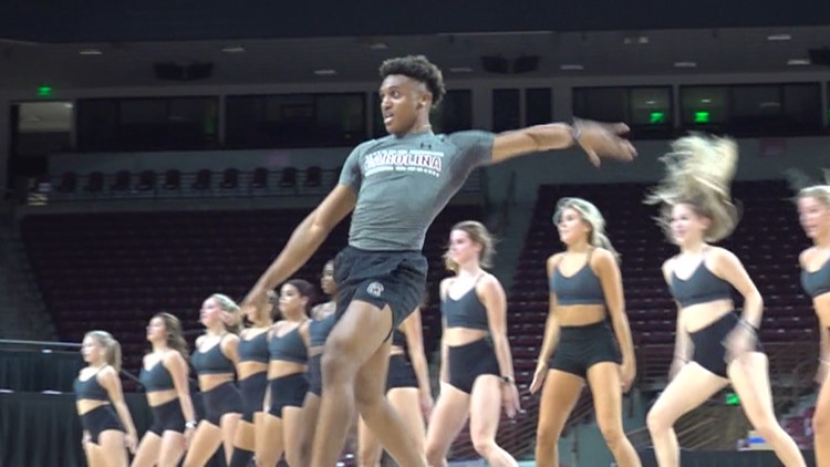 Male dancer on USCs Carolina Dance Team for the first time in groups history Meet Jordyn Gary