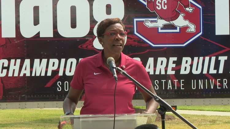 SC State interim athletics director Keshia Campbell resigns head football coach Buddy Pough slides into that role for the time being