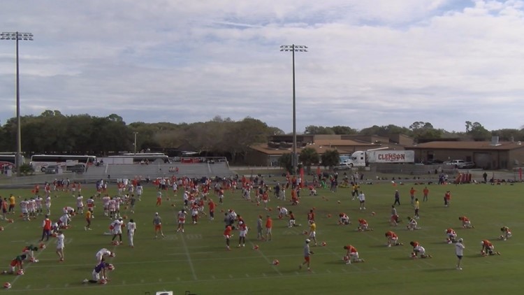 Clemson continues Gator Bowl practice in Jacksonville