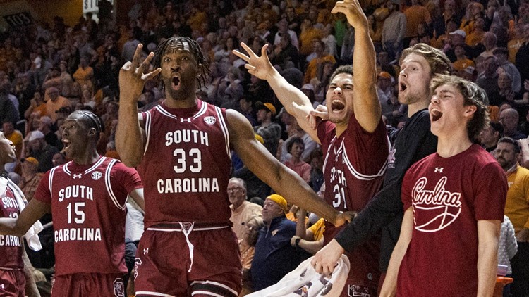 South Carolina surprises No 5 Tennessee 63 59