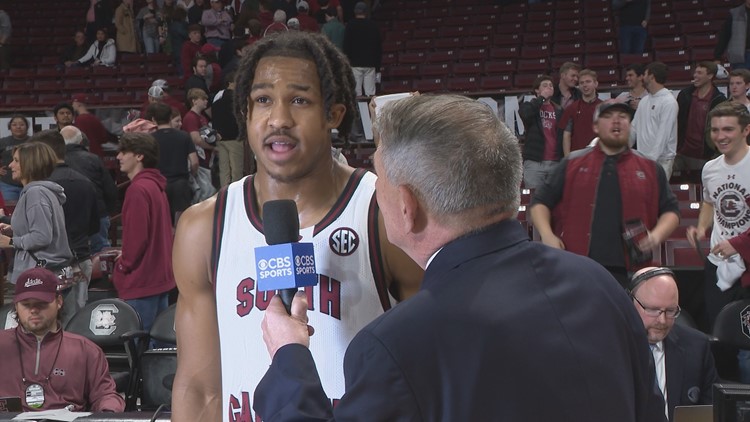 Meechie Johnson helps South Carolina hold off Mississippi State 68 62 in SEC opener