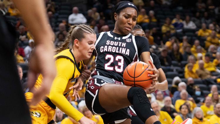 Bree Hall scores career best 21 No 1 South Carolina pulls away from Missouri 81 57