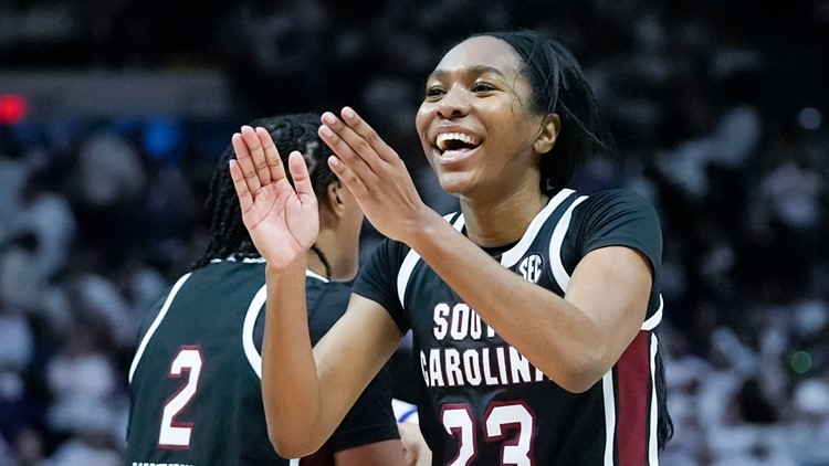 Bree Hall makes go ahead 3 as No 1 South Carolina rallies past No 9 LSU 76 70