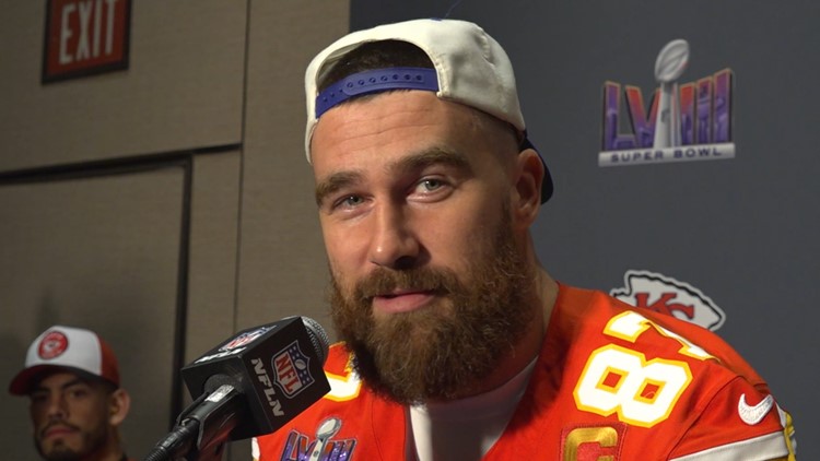 Travis Kelce not bothered by Taylor Swift questions ahead of Super Bowl