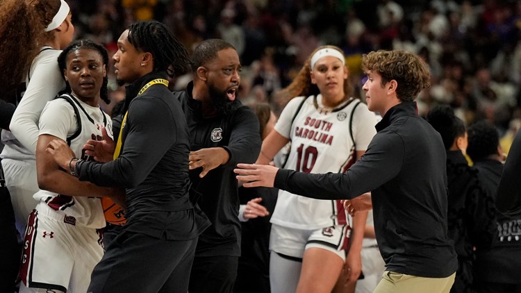 Kamilla Cardoso responds after bench clearing fight during South Carolina LSU game