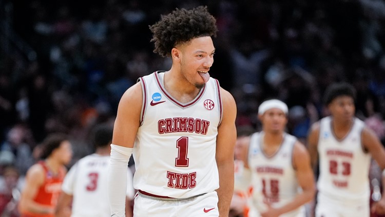 Alabama rides tidal wave of 3 pointers to beat Clemson 89 82 and reach 1st Final Four ever