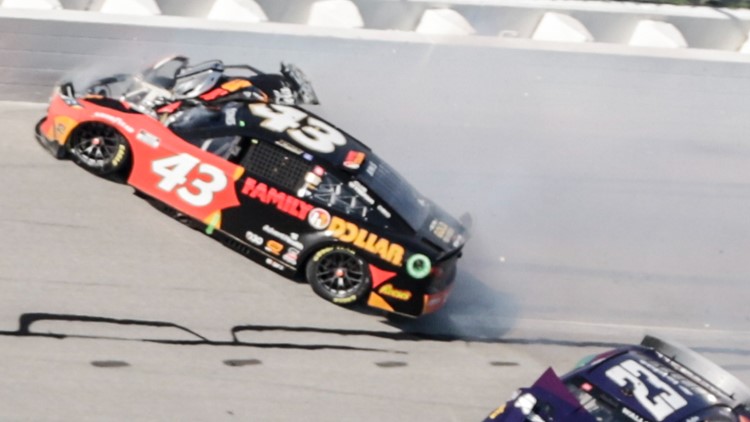 NASCAR driver sidelined with spinal fracture suffered in Talladega wreck