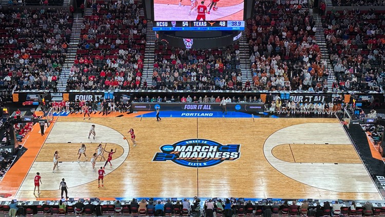 Mismatched 3 point lines discovered during womens NCAA Tournament in Portland