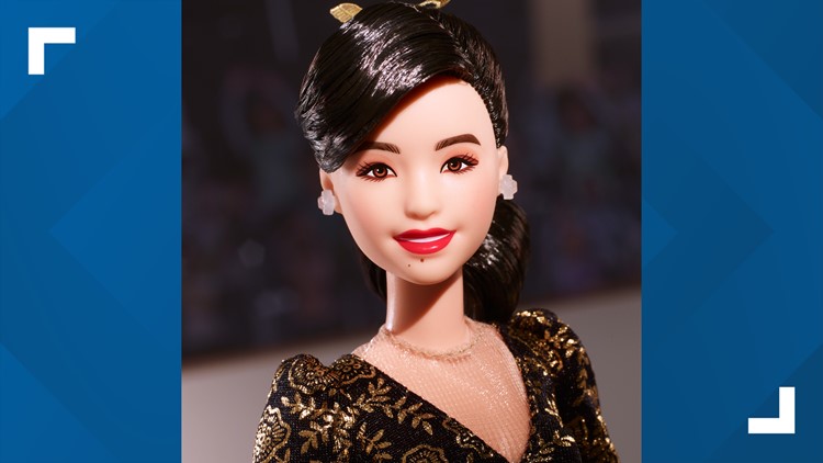 Olympian Kristi Yamaguchi is tickled pink to inspire a Barbie doll