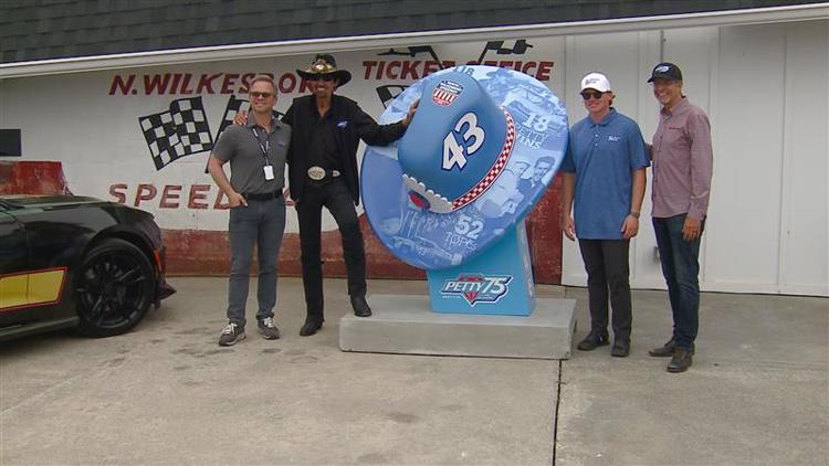 NASCAR unveils iconic Richard Petty hat at North Wilkesboro Speedway