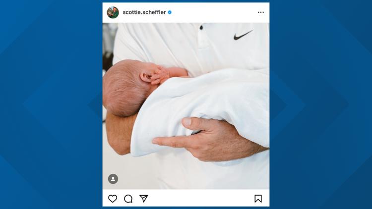 Its a boy Scottie Scheffler arrives at PGA Championship with a newborn at home