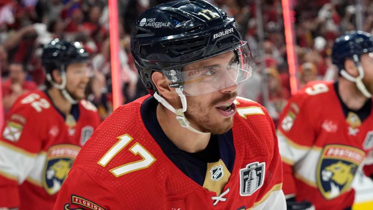 Bobrovsky makes 33 saves as the Panthers shut out the Oilers 3 0 in Game 1 of Stanley Cup Final