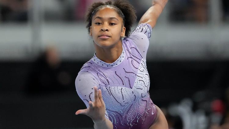 Gymnast Skye Blakely pulls out of Olympic trials following Achilles injury