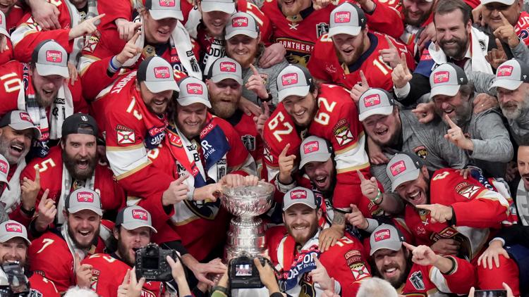 Top Cats Panthers win their 1st Stanley Cup top Oilers 2 1 in Game 7