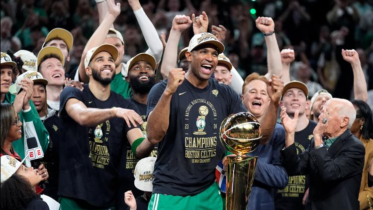 Celtics win 18th NBA championship with 106 88 Game 5 victory over Dallas Mavericks