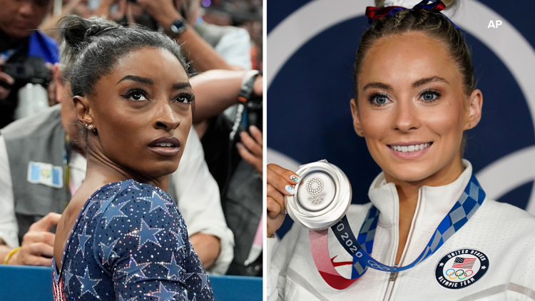 MyKayla Skinner received backlash for critical comments about the US womens gymnastics team After winning gold Simone Biles takes subtle dig