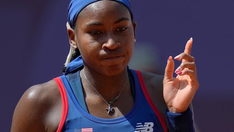 Coco Gauff brought to tears during loss at Paris Olympics