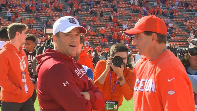 Dabo Swinney gives details on the ESPN ACC request to move the Clemson South Carolina game