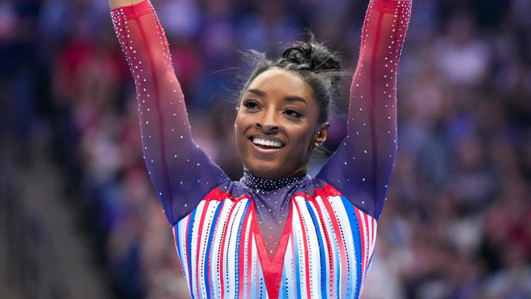 When will Simone Biles be competing at the Olympics