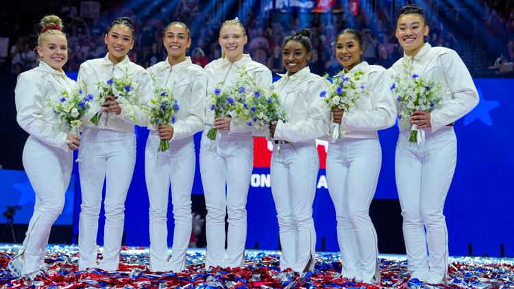 Simone Biles headlines a US womens gymnastics team eyeing redemption at the Paris Olympics