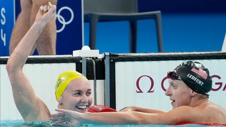 Katie Ledecky had her first shot at a medal in Paris Heres what happened