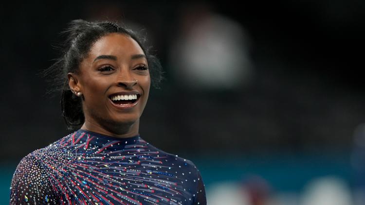 Simone Biles delivers stellar signature vault during Olympics training