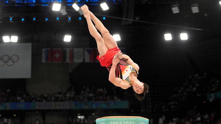 Mens gymnastics all around final ends with stunning upset