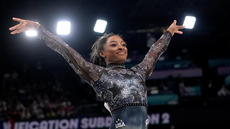 Heres what we know about Simone Biles calf injury in her Olympic return