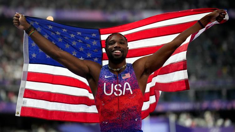 The reaction of Noah Lyles mom to his 100 meter race made us all cry