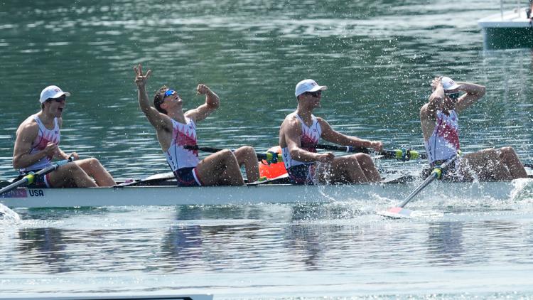 US breaks 64 year gold medal drought in mens four rowing