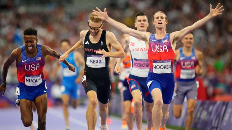 Hocker pulls Olympic shocker in mens 1500 leaving Kerr and Ingebrigtsen behind