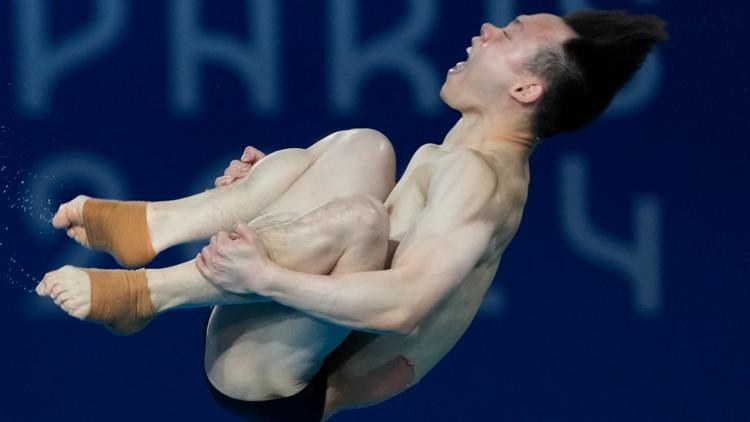 China wins 6th gold in diving in Paris Olympics to stay on track for unprecedented sweep of all 8