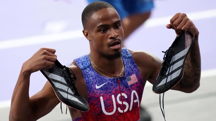 Why do Olympic runners take off their shoes after a race