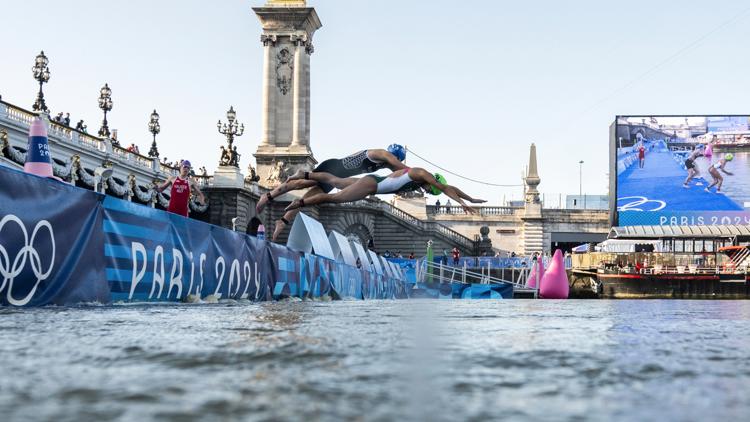 Olympic marathon swim test run is canceled over water quality concerns for Seine River