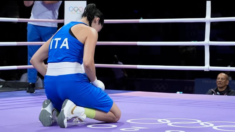 Who is Italian boxer Angela Carini and why did she quit her fight against Imane Khelif