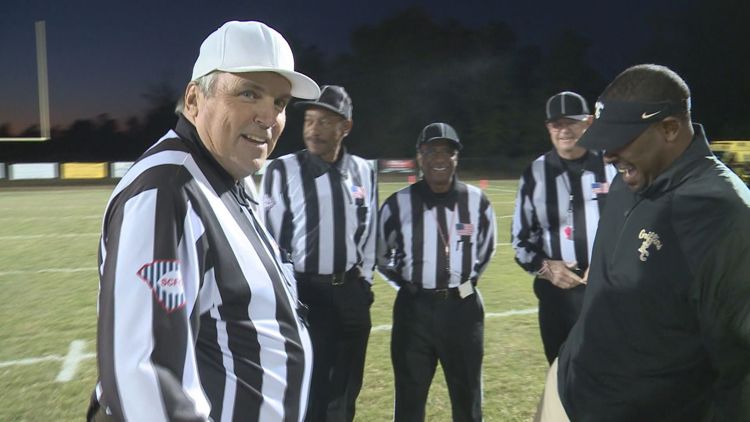 Putting up the whistle longtime high school football official will call his last game on Friday