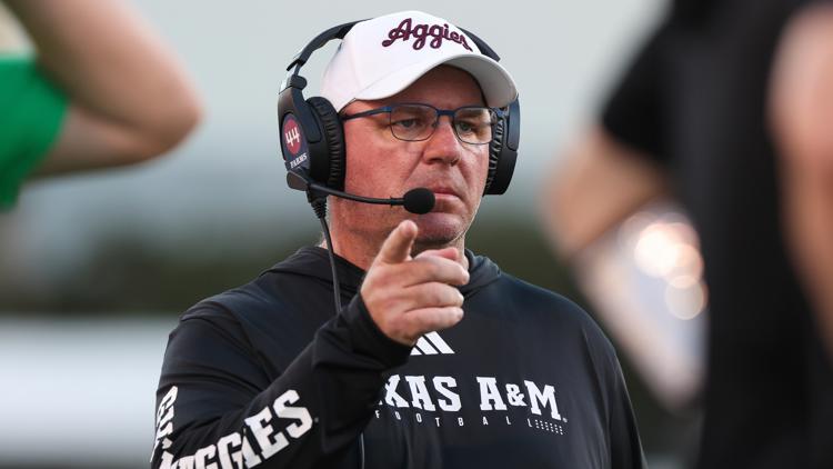 Texas AM coach Mike Elko likes the focus of his 10th ranked Aggies with South Carolina up next