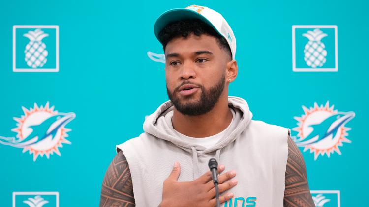 Dolphins QB Tua Tagovailoa plans to return to the field but says he wont wear a protective guardian cap