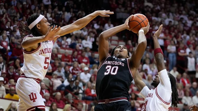 South Carolina basketball falls at 16 Indiana 87 71