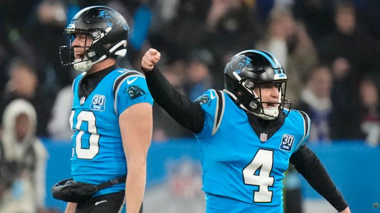 Pineiros 36 yard field goal in OT lifts Panthers to 20 17 win over Giants in Germany