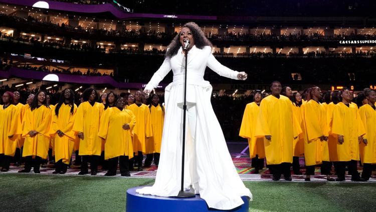 Who sang Lift Every Voice and Sing at Super Bowl 2025