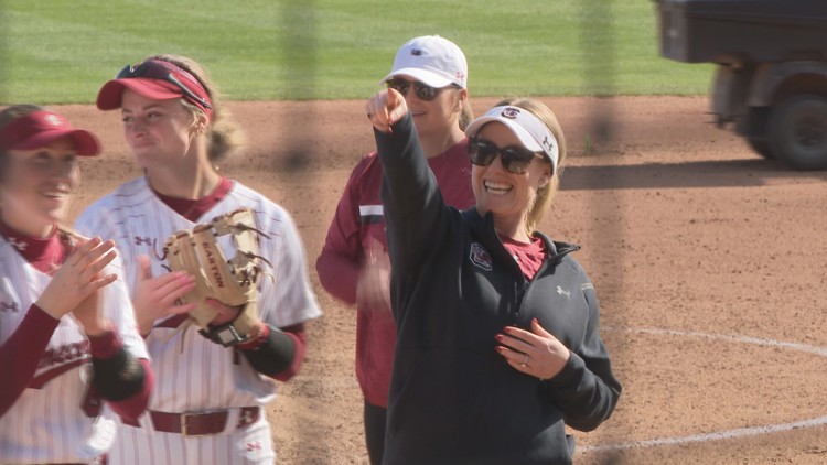 South Carolina head softball coach Ashley Chastain Woodard named national coach of the year